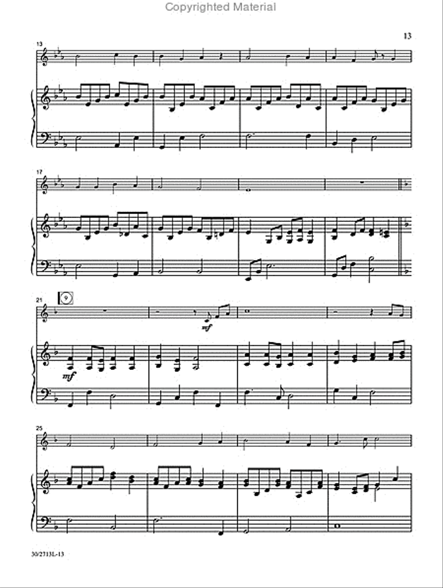 Simple Solos for Sunday Piano Accompaniment scores gallery preview page 6