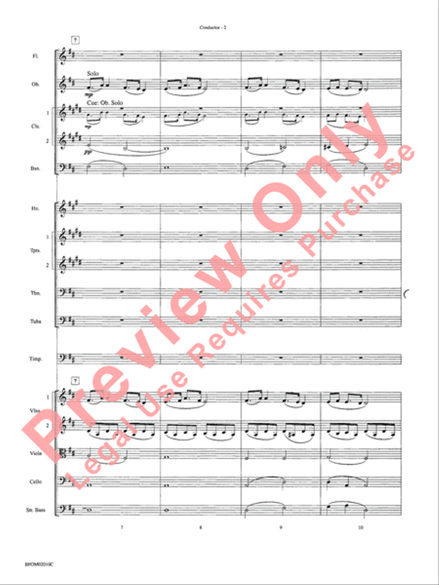 Largo (Going Home from the New World Symphony) Full Orchestra scores gallery preview page 5