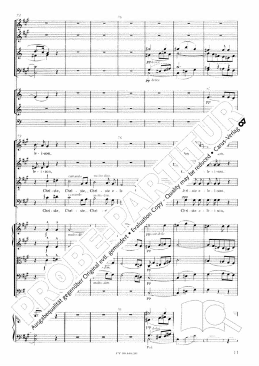 Mass in A Major (2 versions) STB scores gallery preview page 22