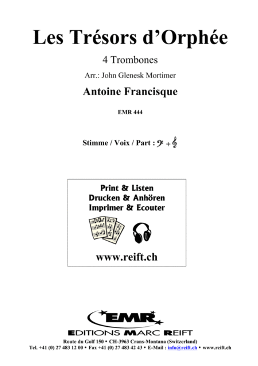 Les Tresors d'Orphee Trombone Quartet scores gallery preview page 2