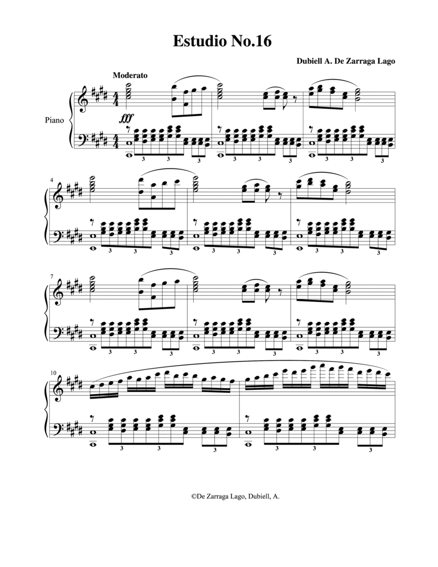 Etude No.16 Piano Method scores gallery preview page 1
