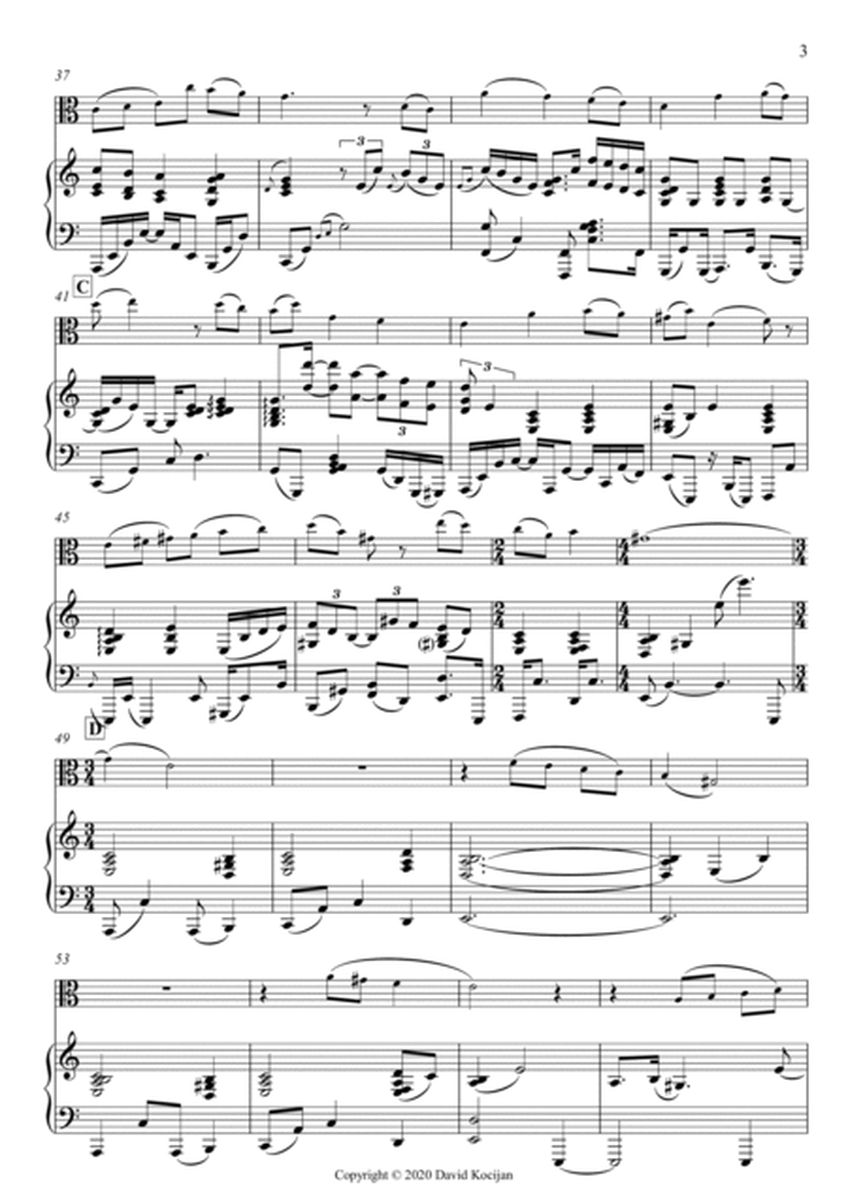 Minuet in D-minor - EASY (viola & piano) image number null