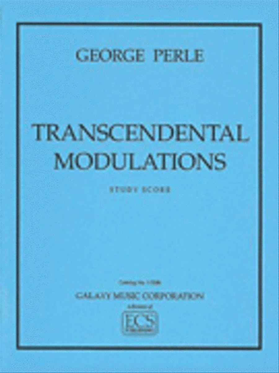 Transcendental Modulations (study Score)