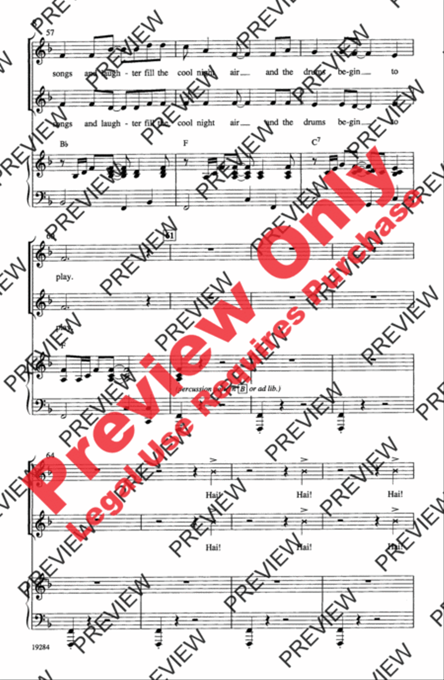 Ia Ora! (Tahitian for Hello) 2-Part scores gallery preview page 8