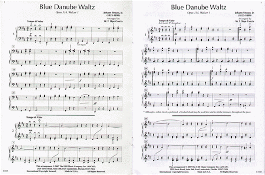 Blue Danube Waltz Small Ensemble scores gallery preview page 2