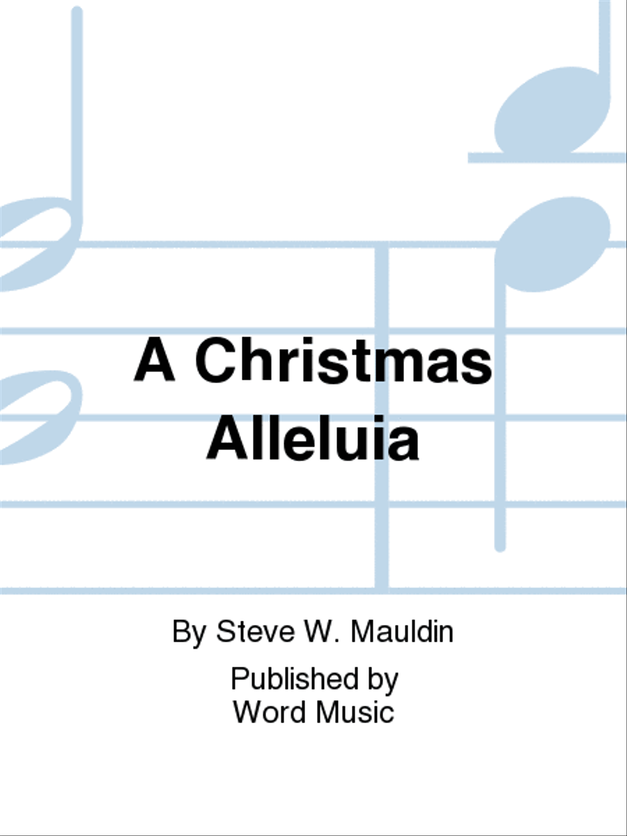 A Christmas Alleluia - CD ChoralTrax Choir scores gallery preview page 1