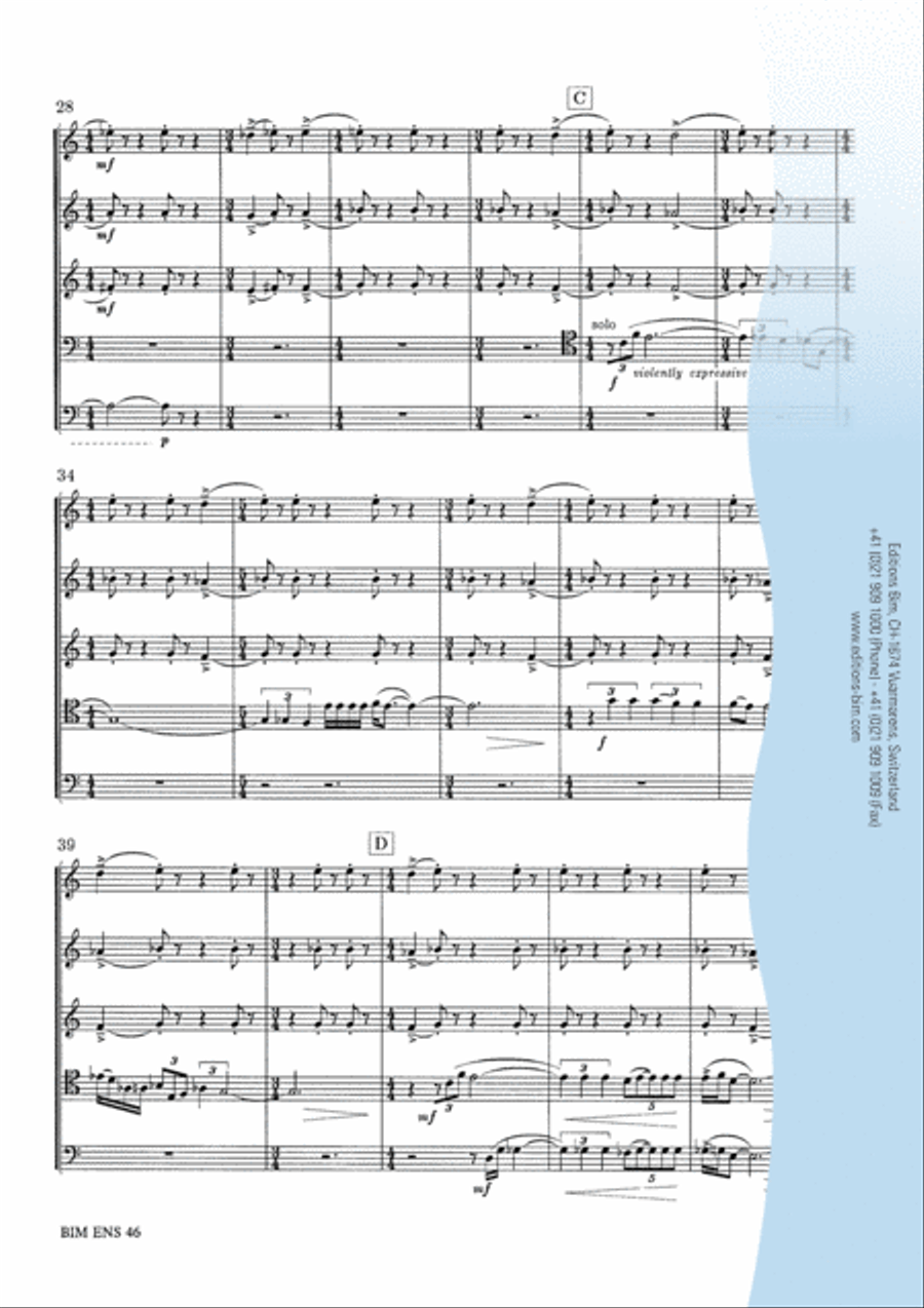 Seasons Seasons Brass Quintet scores gallery preview page 16