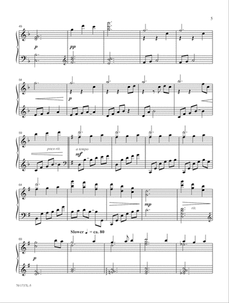 Advent Piano Solo scores gallery preview page 5
