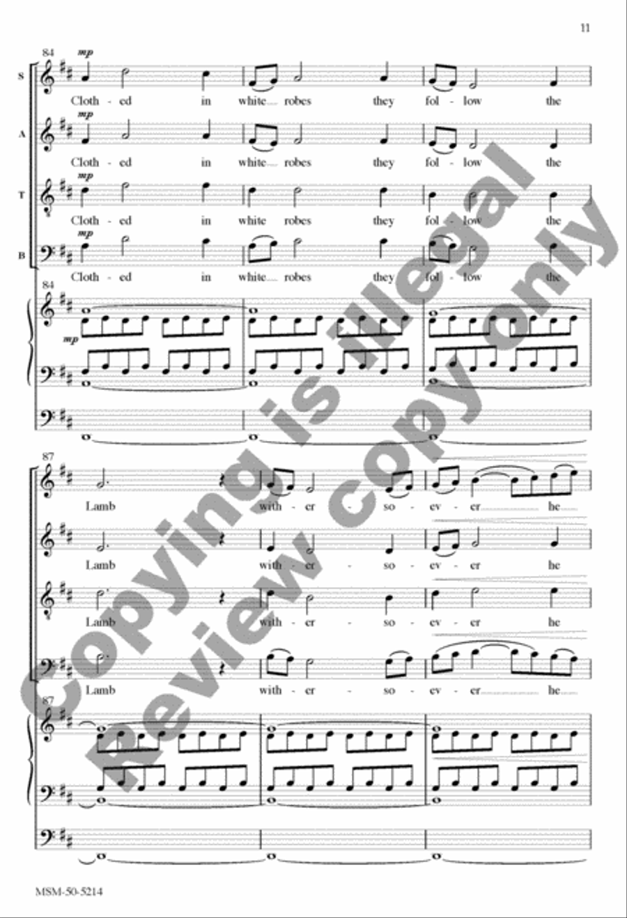 O How Glorious Is the Kingdom (Choral Score) Divisi scores gallery preview page 20
