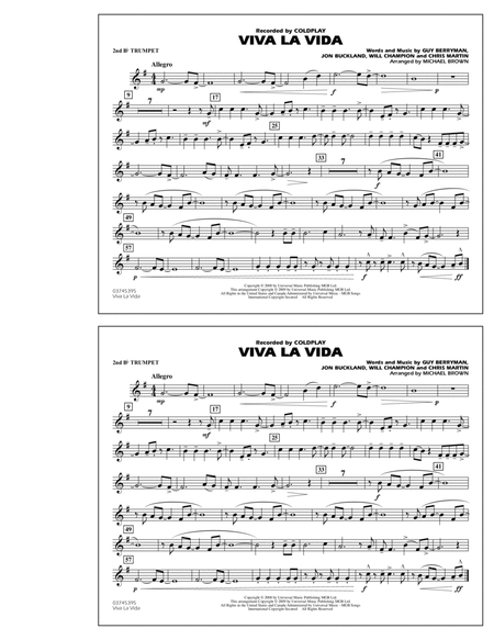 Viva La Vida - 2nd Bb Trumpet