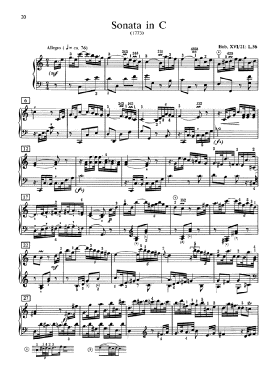 Haydn -- The Complete Piano Sonatas, Volume 2 Piano Solo scores gallery preview page 4