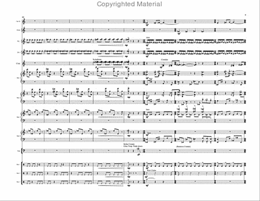 Prelude to Paradise (score & parts) Percussion Ensemble scores gallery preview page 9