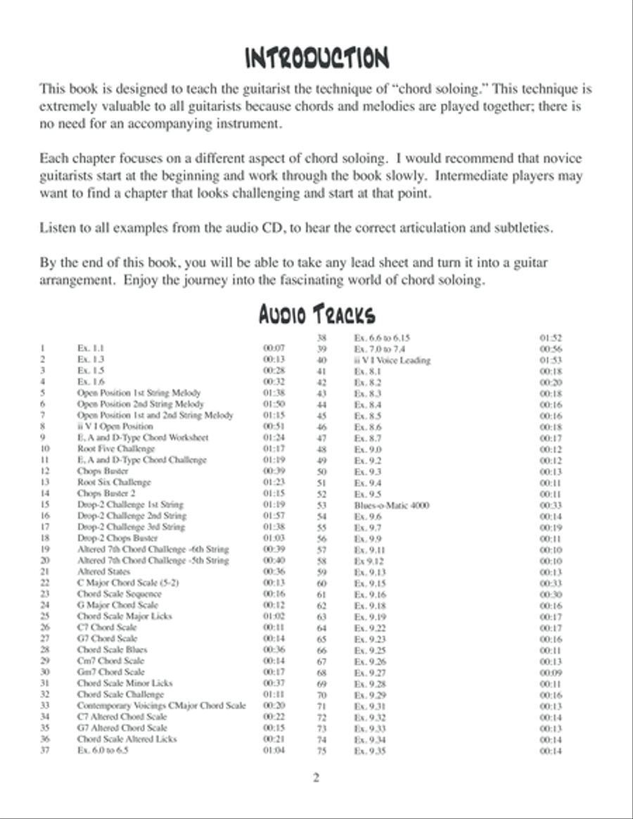 Fingerstyle Jazz Guitar Chord Soloing Electric Guitar scores gallery preview page 3