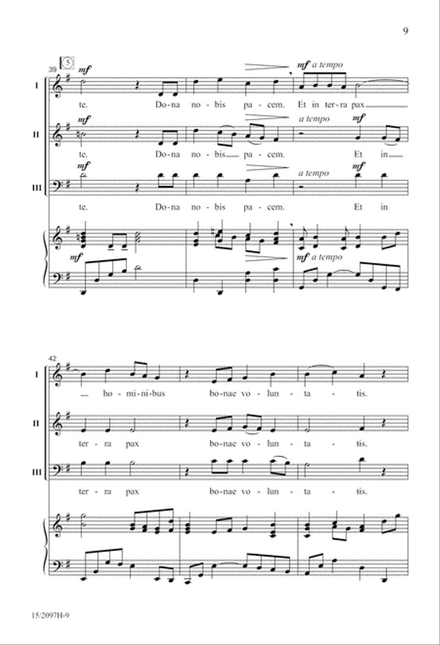 Et In Terra Pax Et In Terra Pax 3-Part scores gallery preview page 10