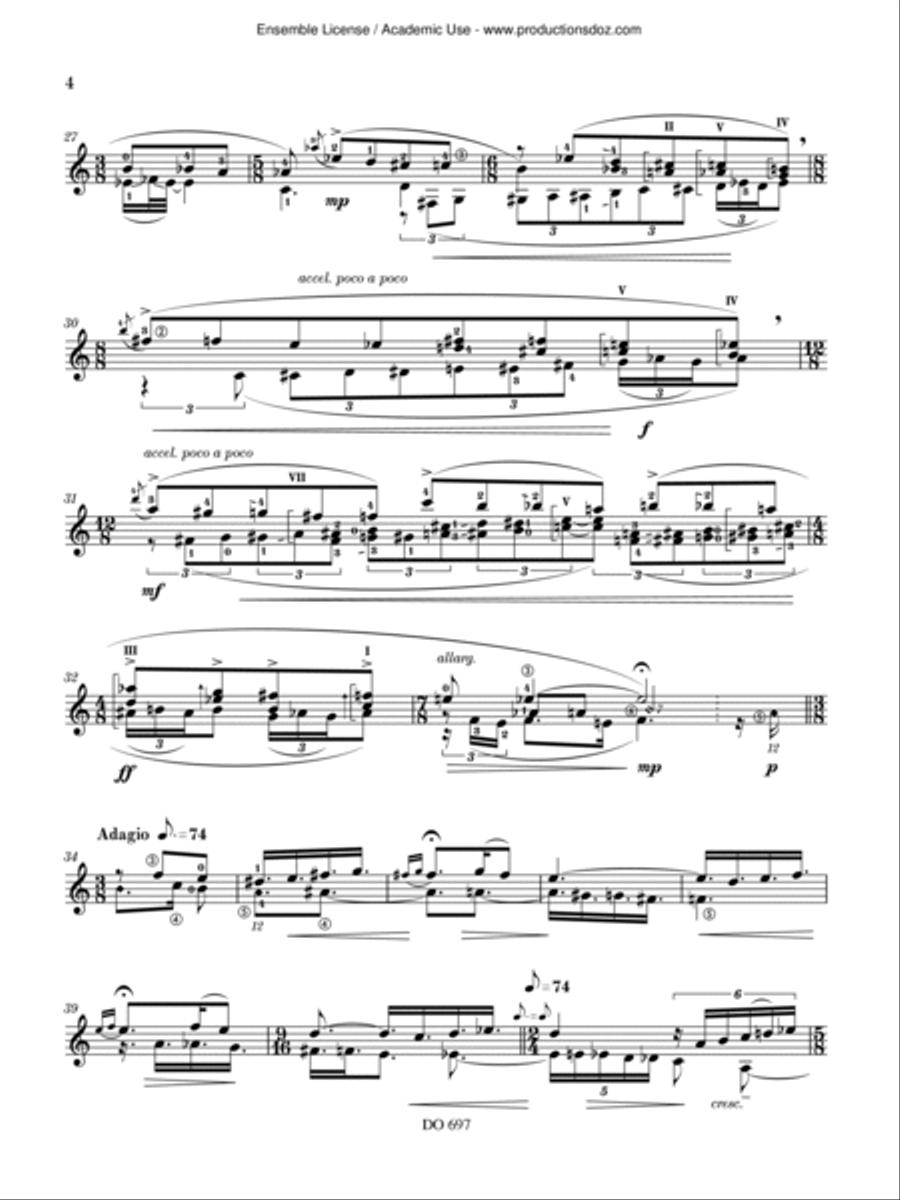 Fantasia Classical Guitar scores gallery preview page 4