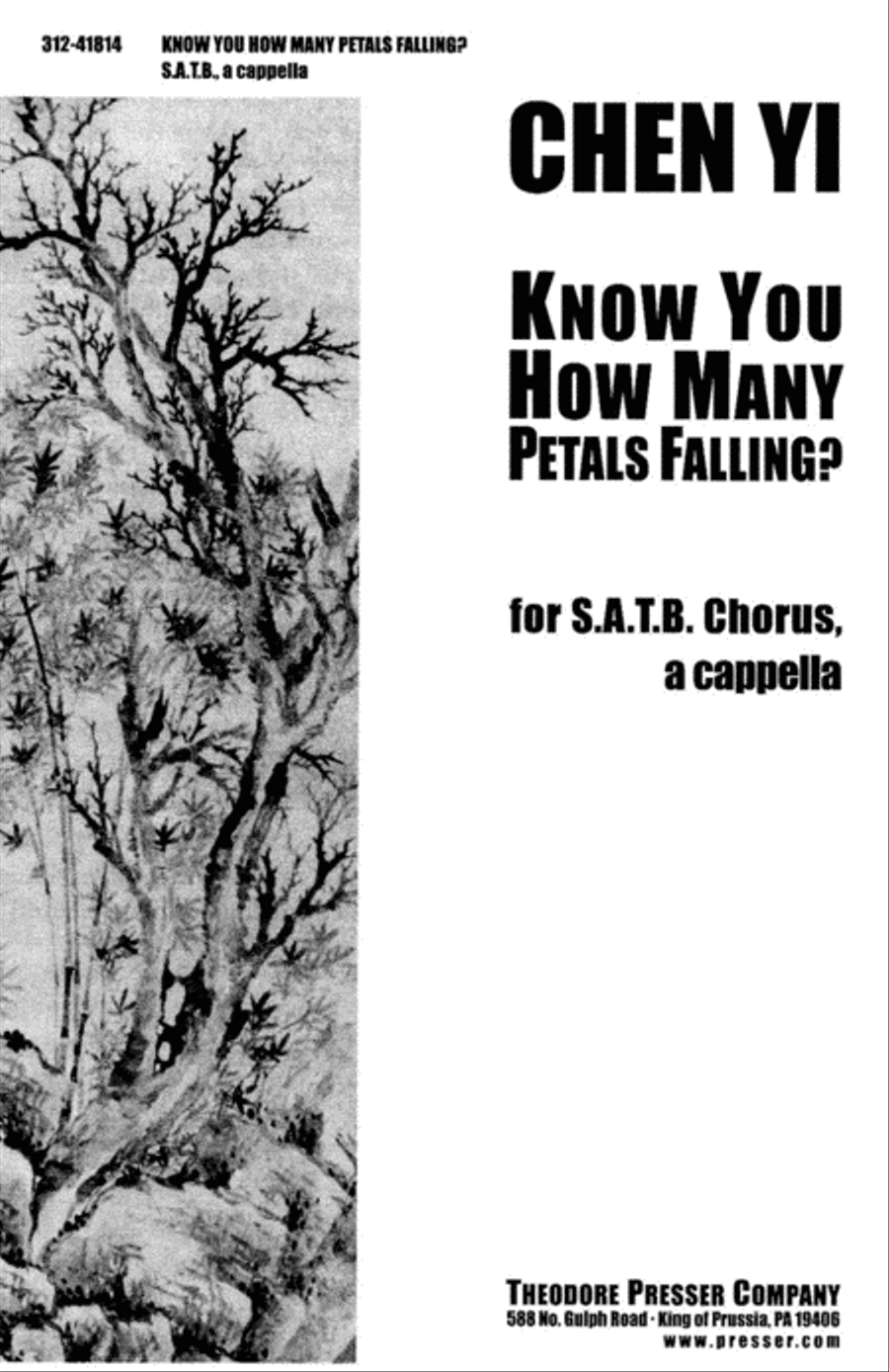 Know You How Many Petals Falling? 4-Part scores gallery preview page 1