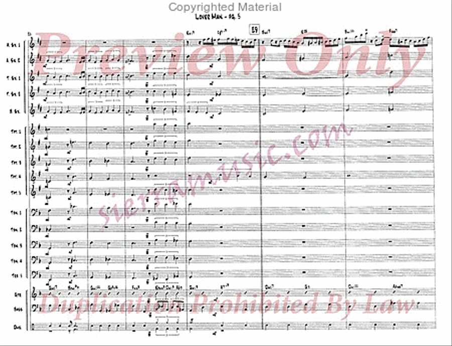 Lover Man Jazz Ensemble scores gallery preview page 6