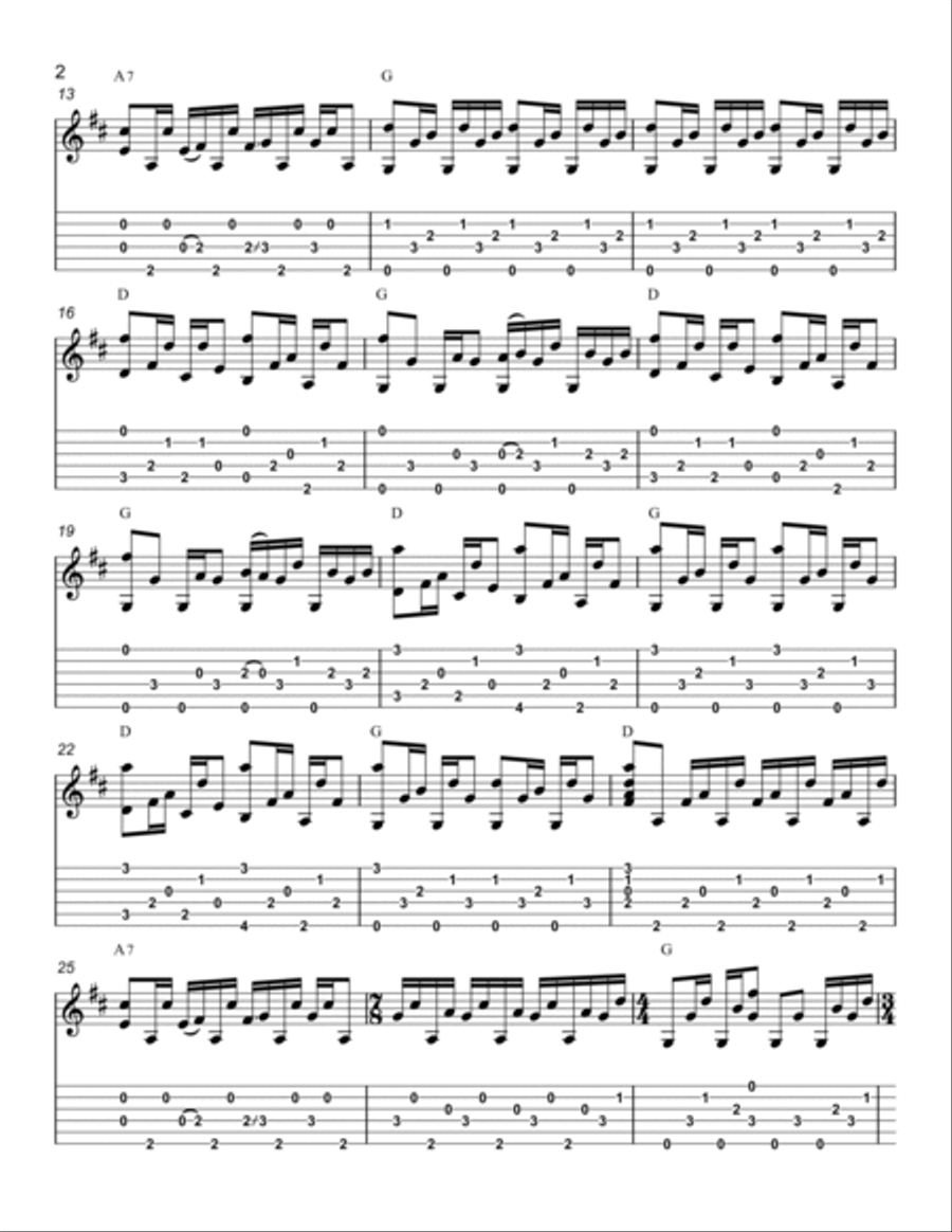 These Days Guitar Solo scores gallery preview page 2