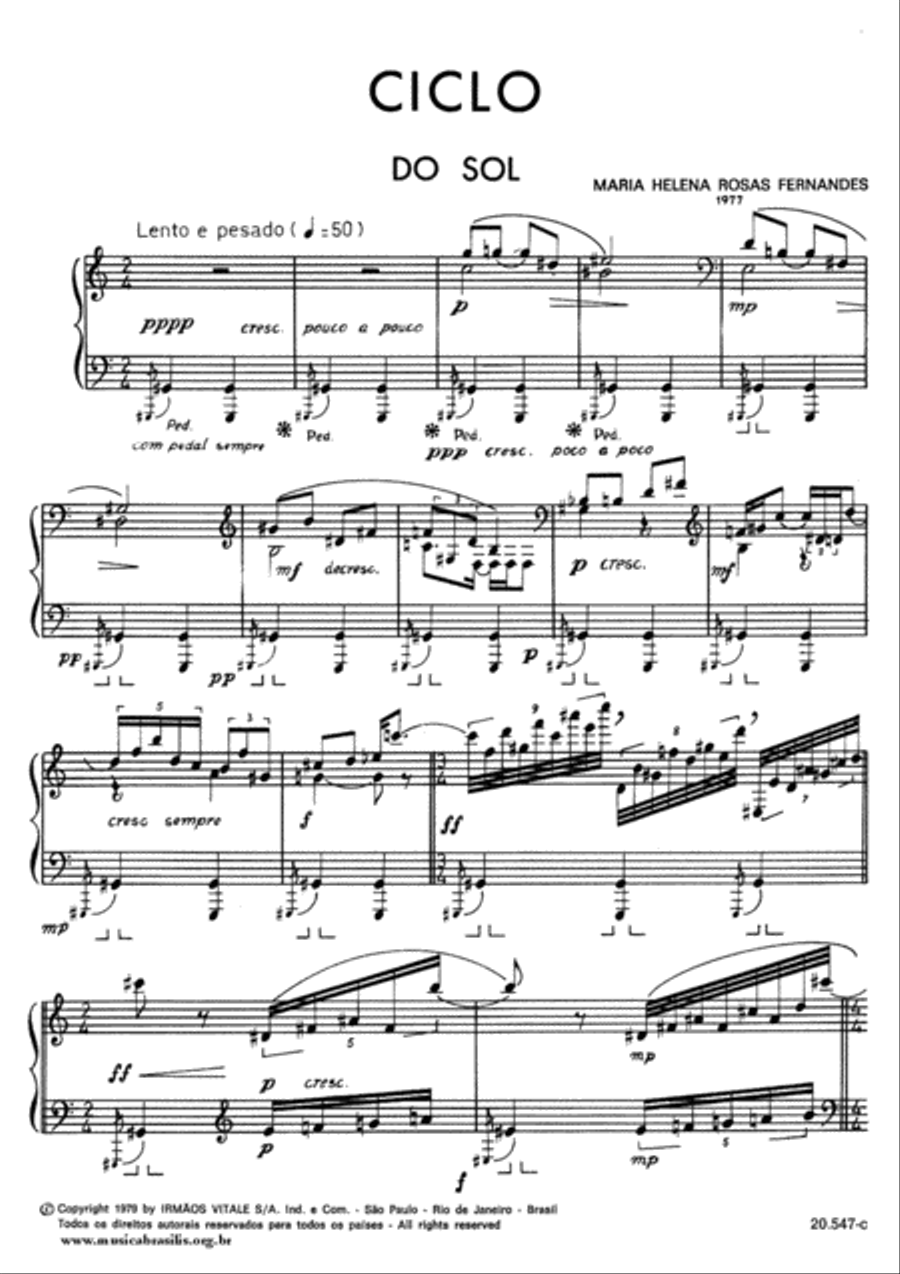 Ciclo do sol Piano Solo scores gallery preview page 4