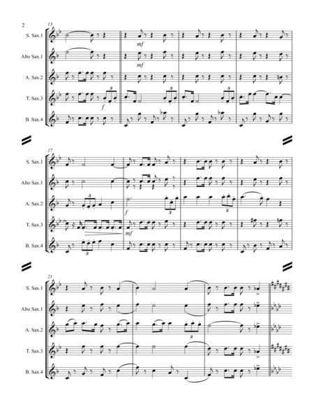 March – Aida March (excerpt from Triumphal March) (for Saxophone Quartet SATB or AATB) image number null