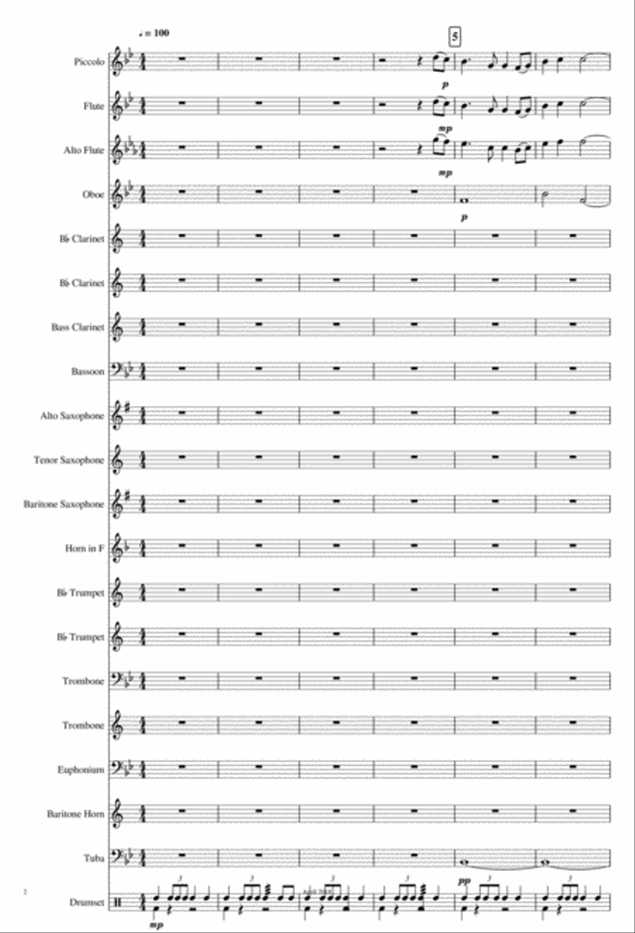 The Parting Glass Concert Band scores gallery preview page 2