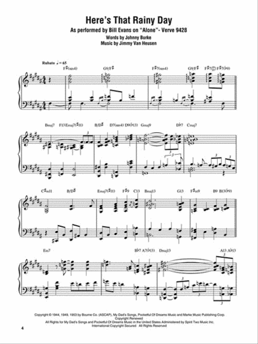 Bill Evans – Alone Piano scores gallery preview page 3