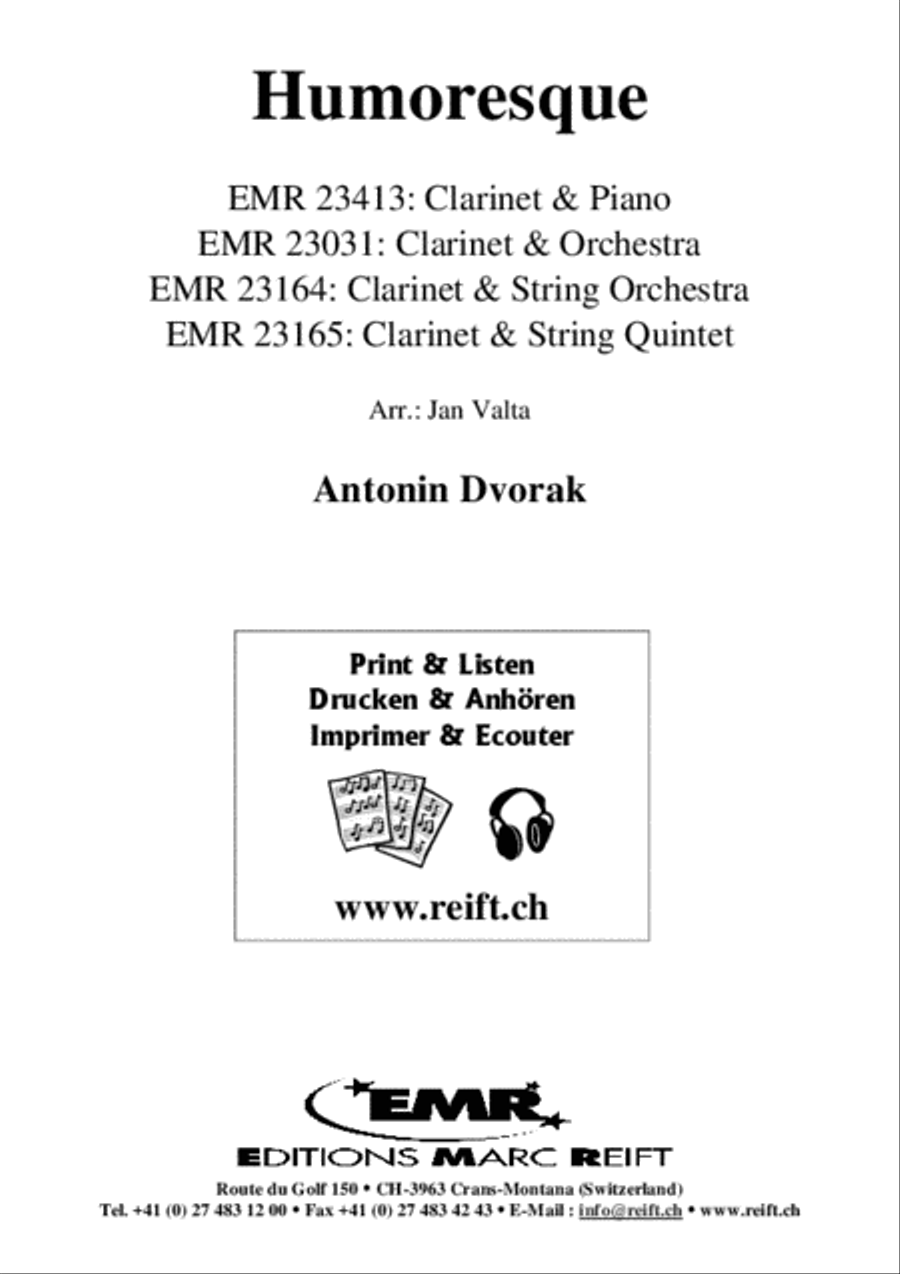 Humoresque Humoresque Clarinet Solo scores gallery preview page 2