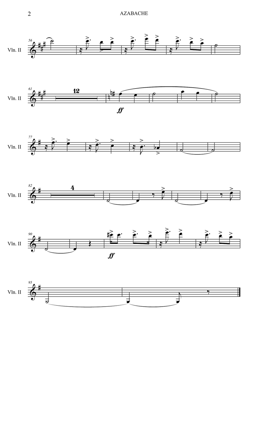 Azabache (Tango - Milonga/Candombe) for tango sextet - Individual parts School and Community scores gallery preview page 4