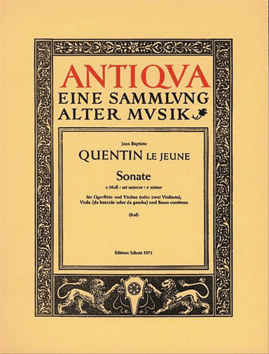 Sonata E Minor Op. 10 No. 3 Flute scores gallery preview page 1