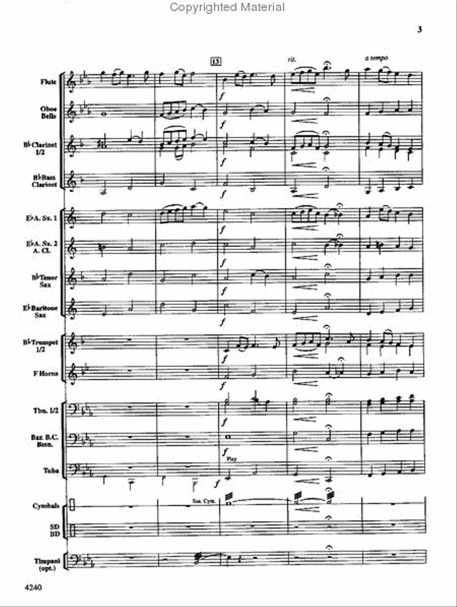By Dawn's Early Light Concert Band scores gallery preview page 4