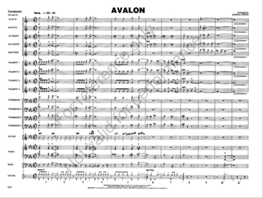 Avalon Avalon Jazz Ensemble scores gallery preview page 2