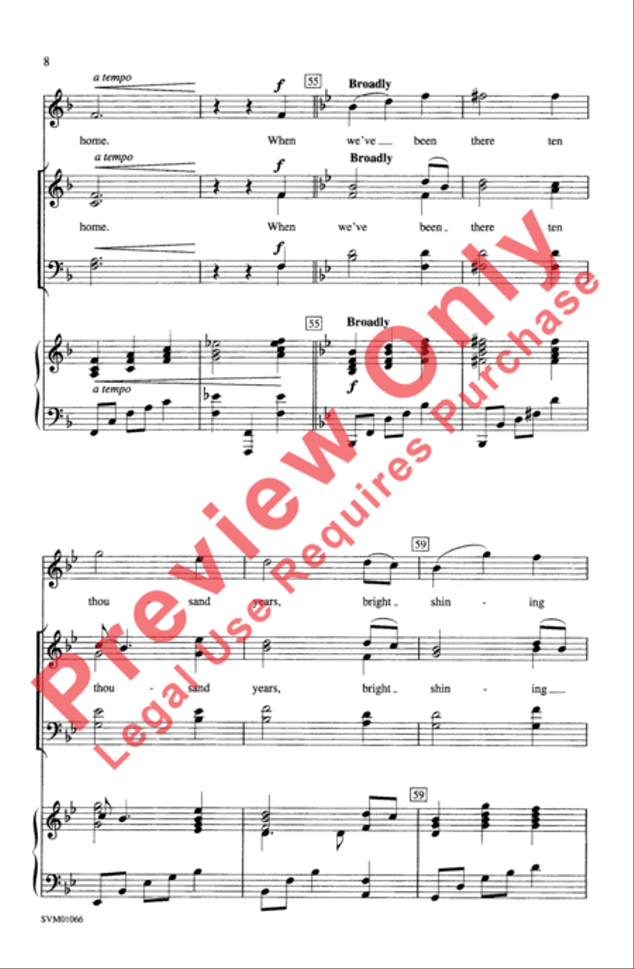 Amazing Grace 4-Part scores gallery preview page 8