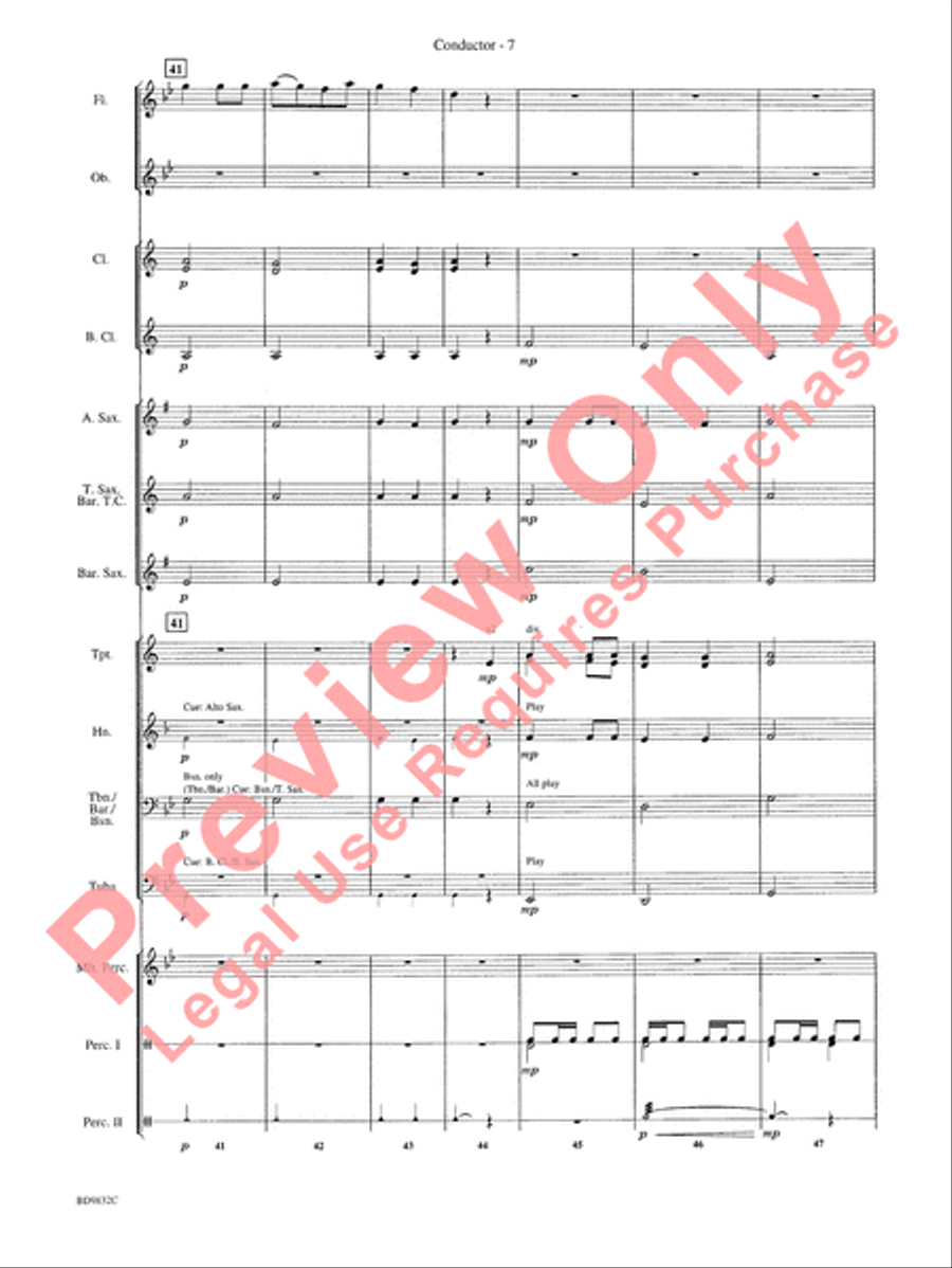 Freedom's March Concert Band scores gallery preview page 10