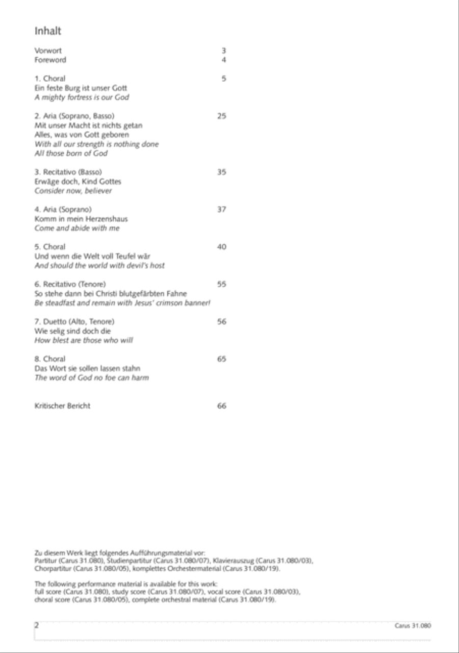 A mighty fortress is our God (Ein feste Burg ist unser Gott) 4-Part scores gallery preview page 3