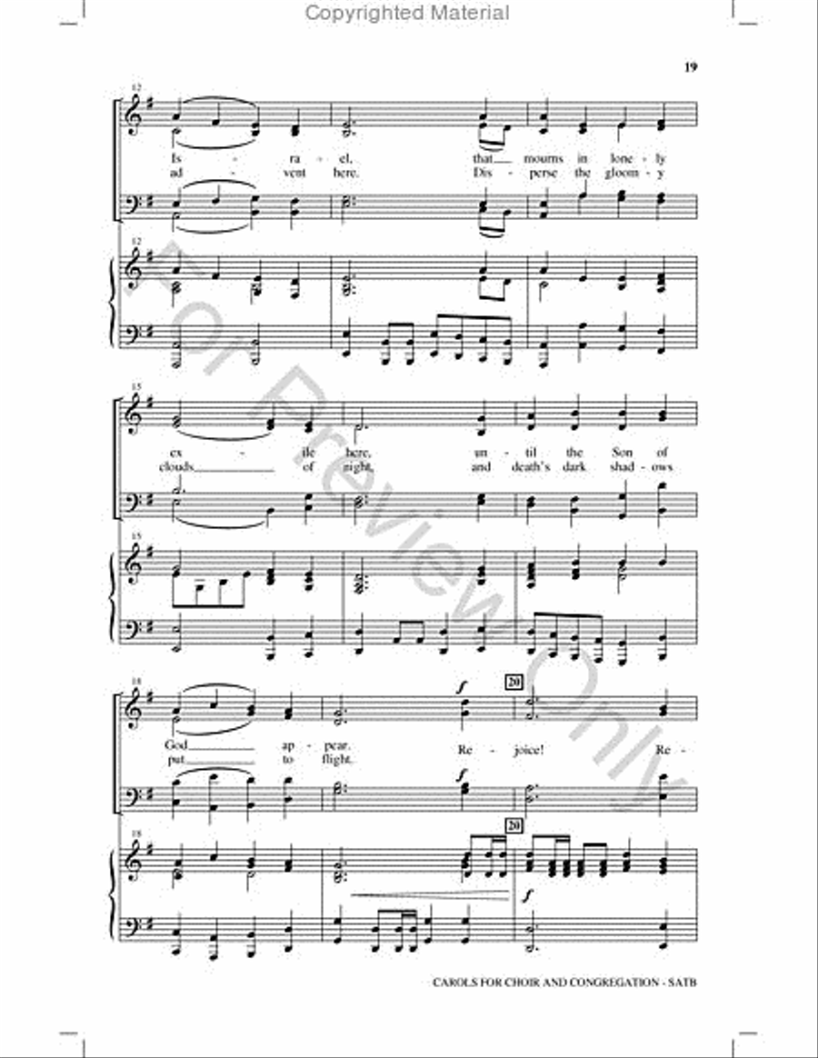 Carols for Choir and Congregation Choir scores gallery preview page 18