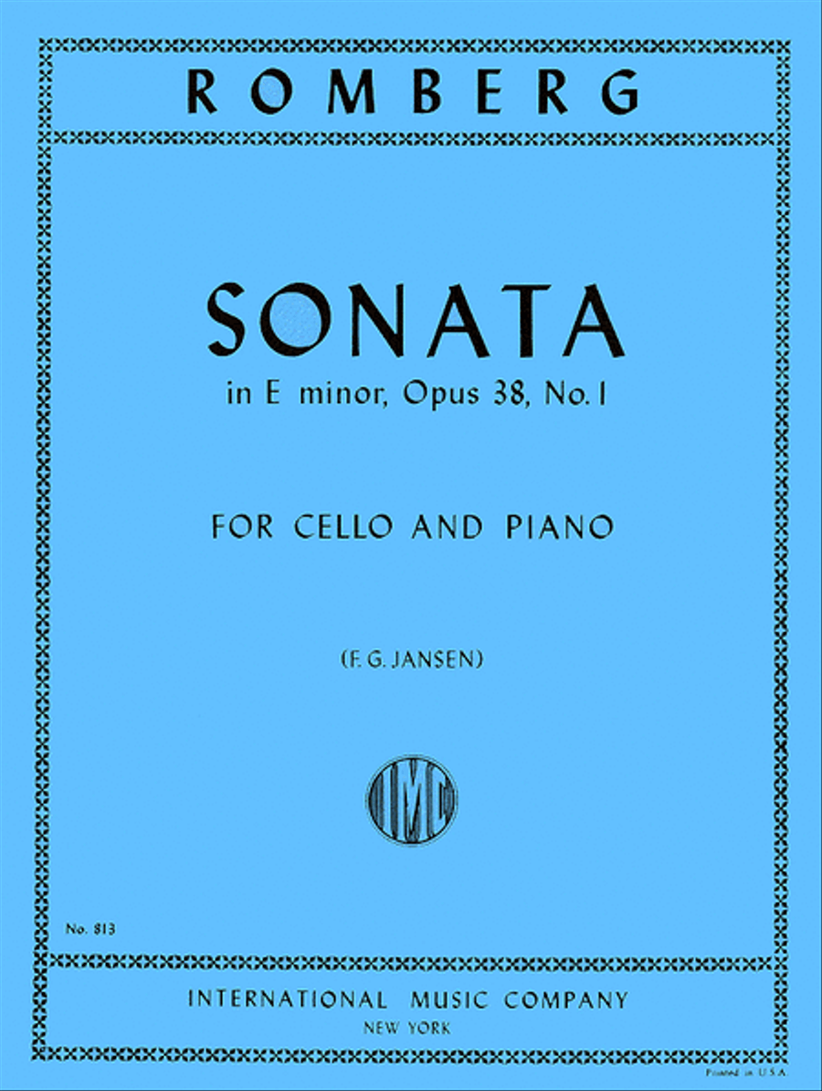 Sonata in E minor, Op. 38 No. 1 Piano Accompaniment scores gallery preview page 1