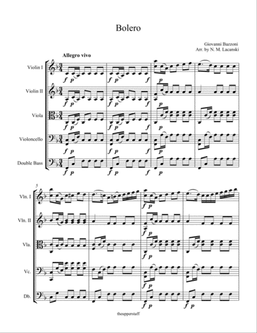 Bolero String Orchestra scores gallery preview page 2