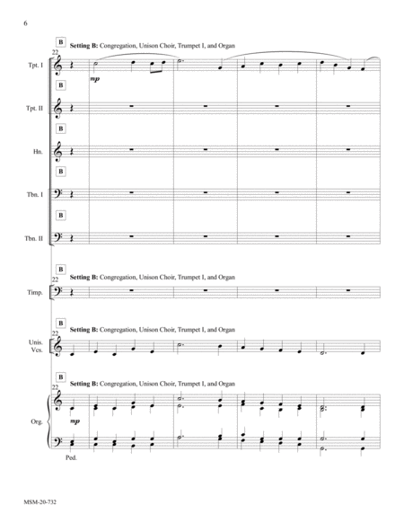 Darwall's 148th A Congregational Hymn Setting for Brass