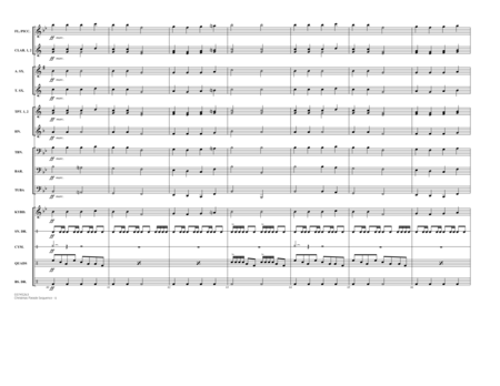 Christmas Parade Sequence - Conductor Score (Full Score)