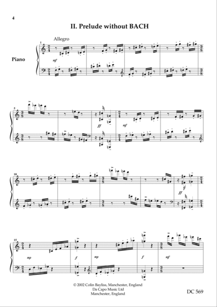 Six Miniatures Piano Solo scores gallery preview page 3