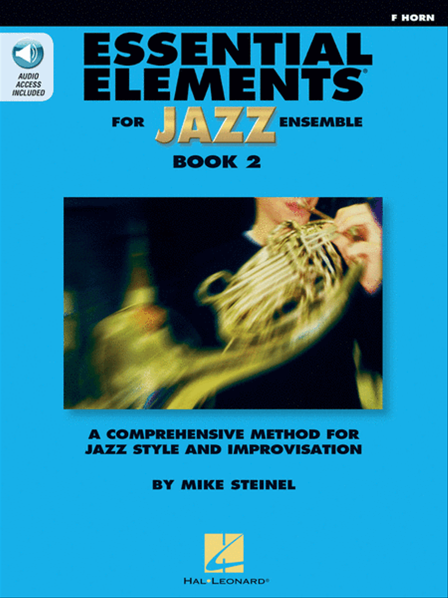 Book cover for Essential Elements for Jazz Ensemble Book 2 – F Horn