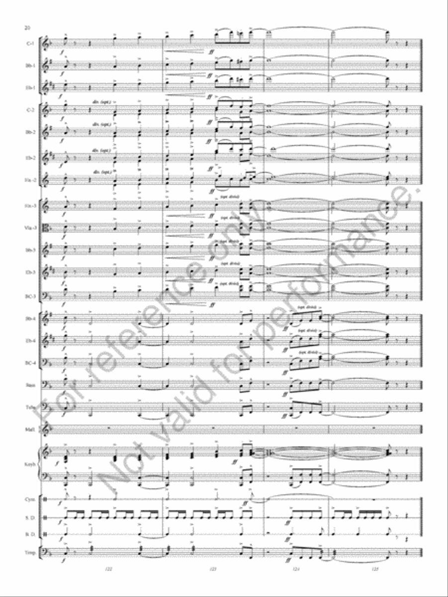 Ashland Park Concert Band scores gallery preview page 22