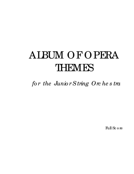 Album of Opera Themes FULL SCORE