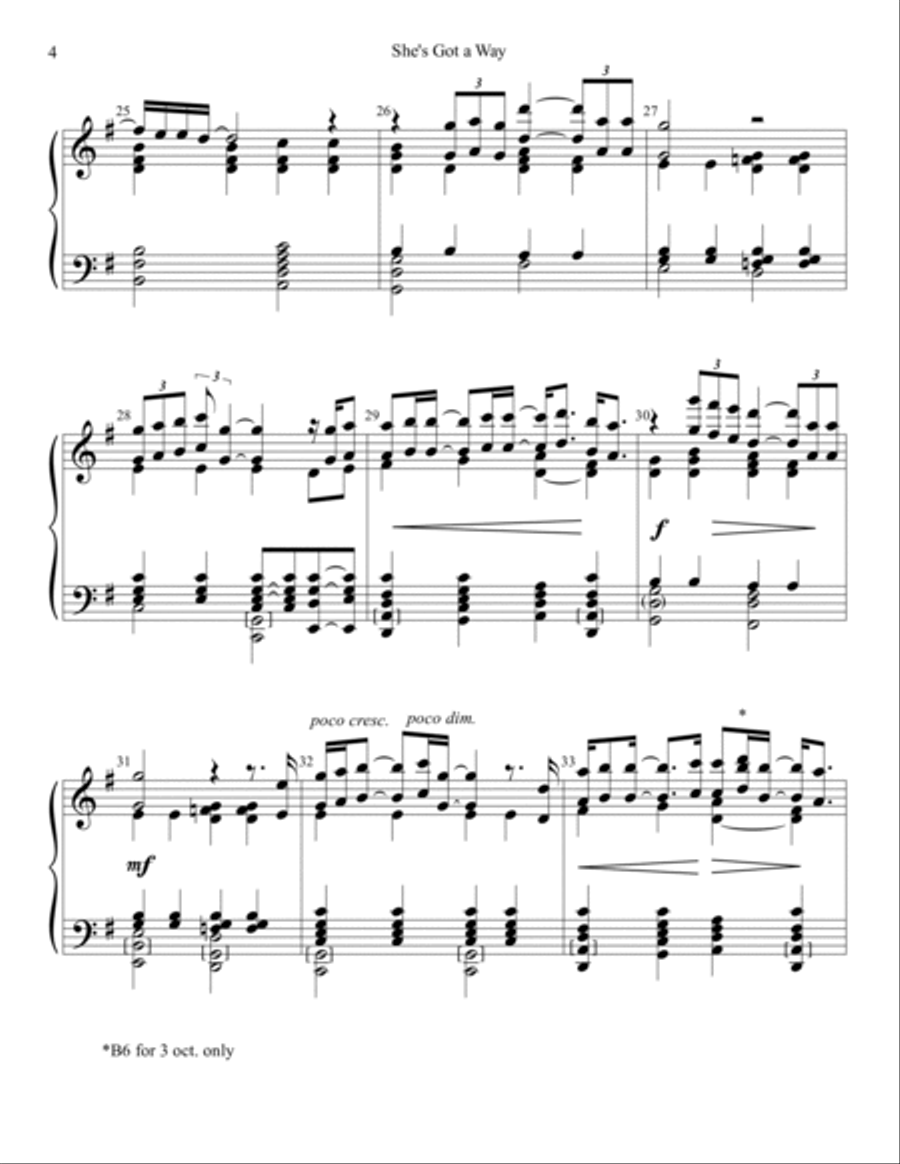 She's Got A Way Handbell Choir scores gallery preview page 4