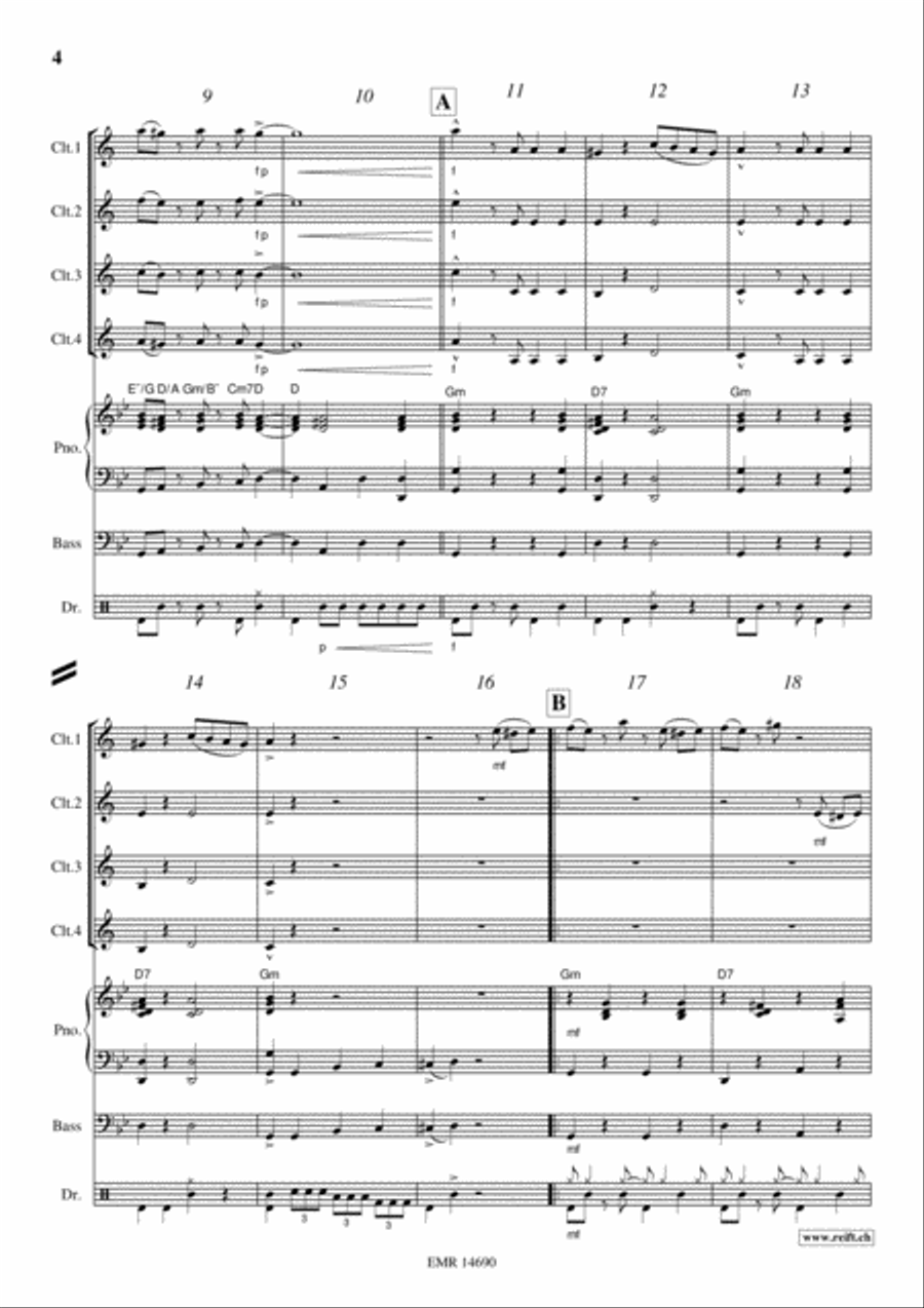 Tico Tico Tico Tico Clarinet scores gallery preview page 4
