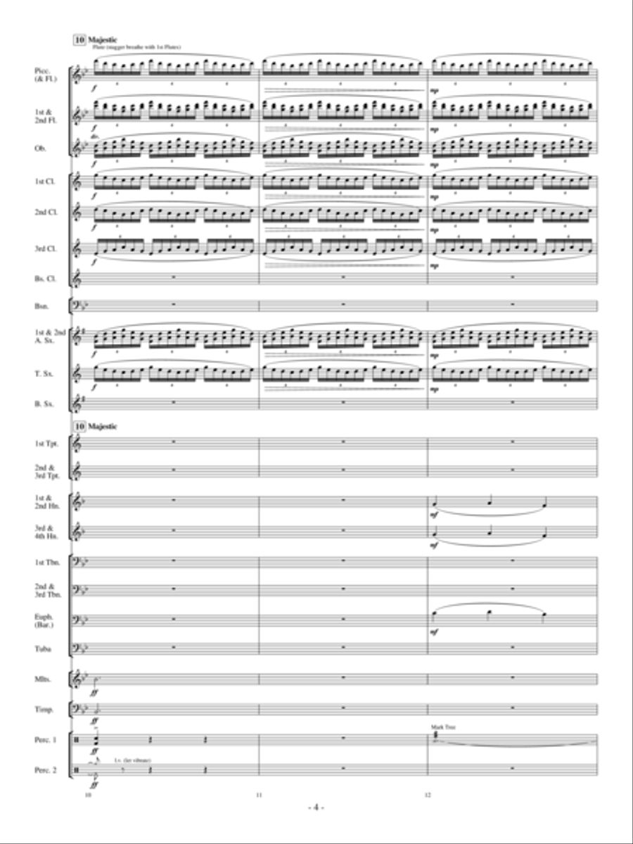 Sensei's Ride On The Cherry Blossom Express Concert Band scores gallery preview page 3