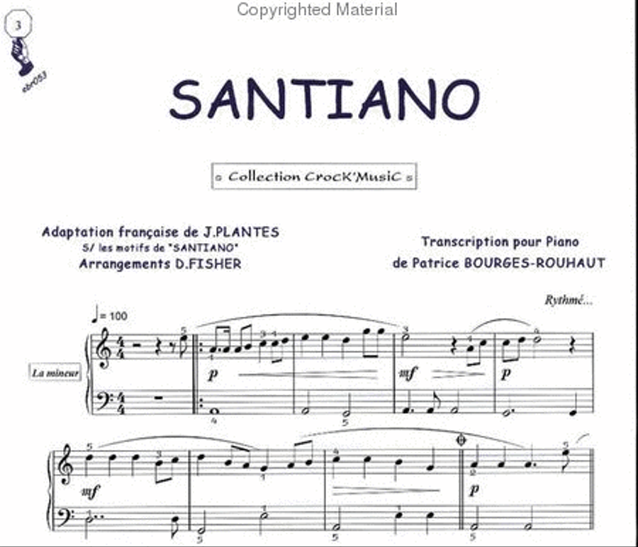 Santiano (Collection CrocK'MusiC) Piano Solo scores gallery preview page 2