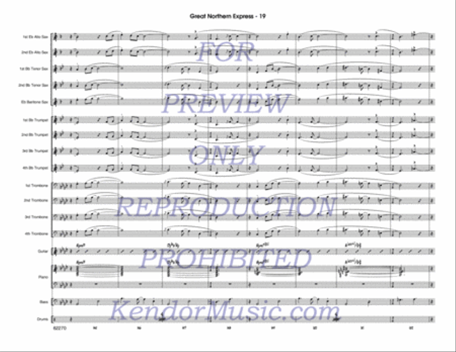 Great Northern Express Jazz Ensemble scores gallery preview page 20