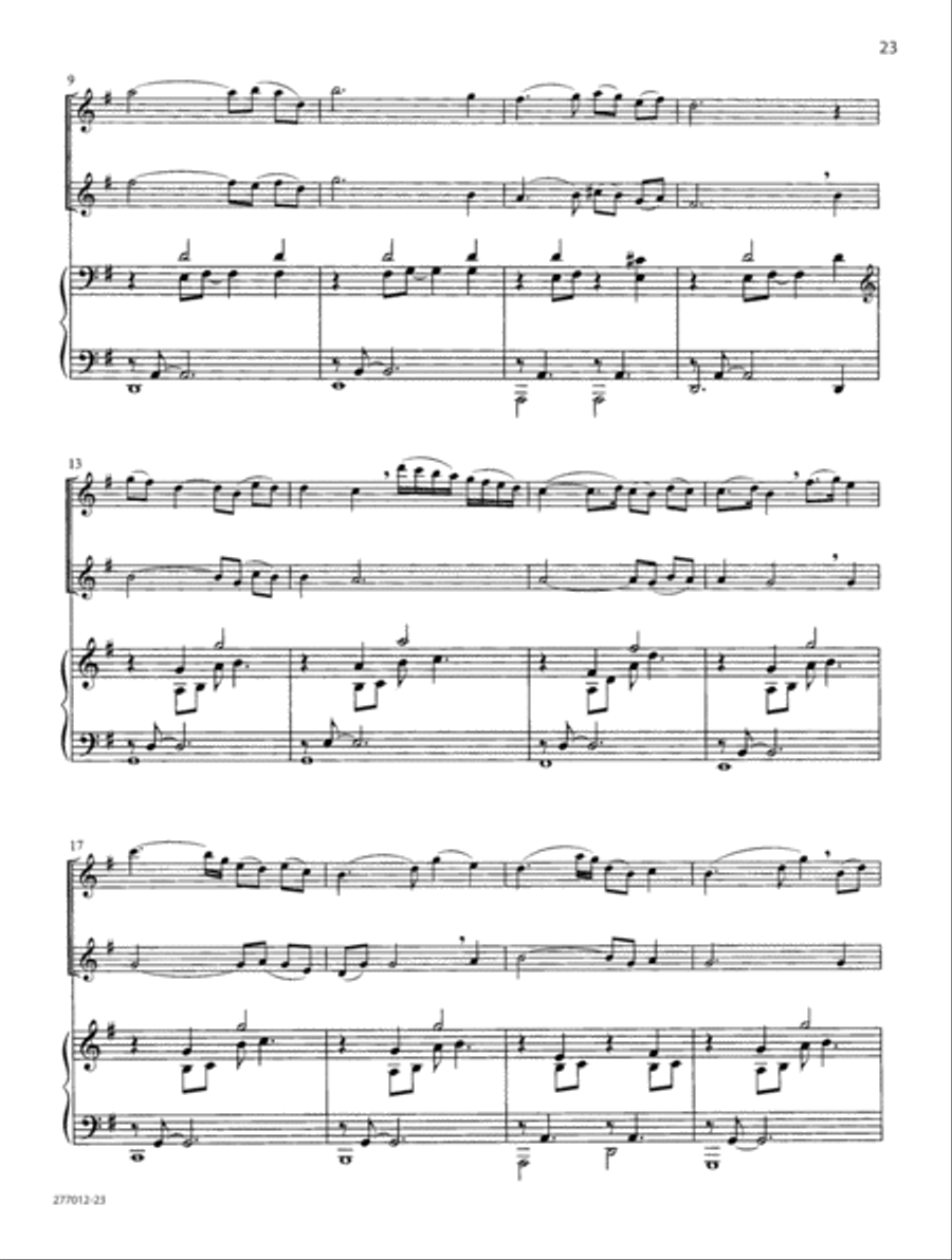 Be Still My Soul Flute Duet scores gallery preview page 13