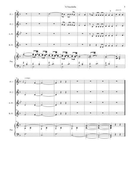 A Vucchella (for Flute Choir and Piano) image number null